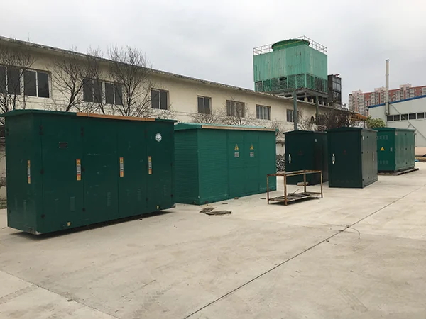 Outdoor electrical equipment at the production base