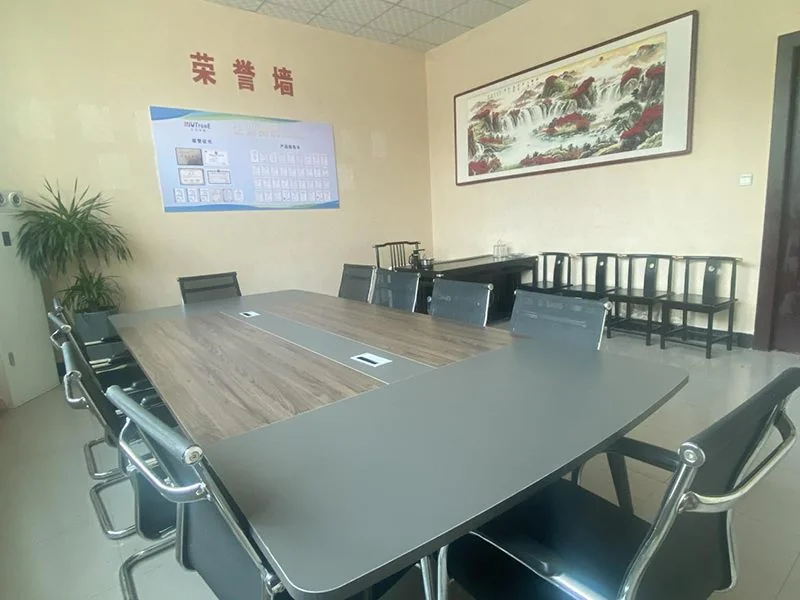 Reception and company display area